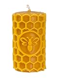 BeesWax World Handgefertigte Bienenwachs Kerze – Naturwachs Kerze mit...