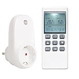 Thermostat Steckerthermostat Steckdosenthermostat mit LCD Display Fernbedienung...