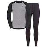 Odlo Herren Funktionsunterwäsche Set Active Warm Special Set, Dark Grey Melange...