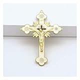 EVANEM Gold Katholische Wandkreuze, Christian Latin Cross Gebetskirche Dekor...
