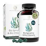 MAISON NATURELLE® | Bio Spirulina & Chlorella Mix (500 Stück) - Hochdosiert...