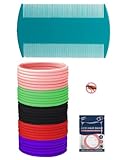 FUGLUS 20 Stück Anti Laus Haargummi Mit Extra feiner Zahnkamm gegen Kopfläuse...