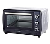 Backofen 1800W 42 L mit Umluft und Drehspieß Minibackofen 250°C Timer Mini