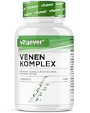 Venen Komplex - 180 Kapseln - 3 Monatsvorrat - Hochdosiert mit Rutin, Steinklee,...