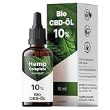 Bio CBD Öl 10% Vollspektrum - Bio Hanf CBD Tropfen mit 1.000 mg Cannabidiol -...