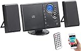 auvisio Radio mit CD Player: Vertikale Stereo-Kompaktanlage mit Bluetooth, FM,...