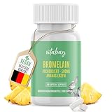 Vitabay Bromelain hochdosiert 500mg - 100 Vegane Kapseln - Bromelain Kapseln aus...