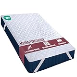 Utopia Bedding Gesteppte Matratzenauflage 140 x 200 cm, Weicher...