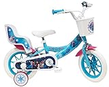Disney Frozen Fahrrad 12 Zoll (30,5 cm) mit 2 Bremsen, Korb vorne &...