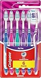 Colgate Zahnbürste ZigZag, mittel, 6 Stück - Vorteilspack, Zahnbürste für...