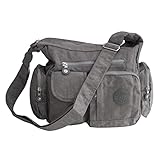 Umhängetasche Schultertasche Tasche Freizeit Sport Schule Nylon Bodybag...