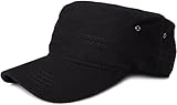 styleBREAKER Unisex Military Cap aus Baumwoll-Canvas | Army Cap mit gebogenem...