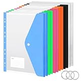 BOENFU Dokumententasche A4 Abheftbar, 12 Stück Dokumentenmappe A4 zum Abheften,...