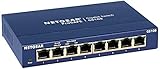 NETGEAR GS108GE LAN Switch 8 Port Netzwerk Switch (Plug-and-Play Gigabit Switch...