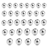 WeddHuis 32 PCS Piercing Kugeln 1,2mm Silber Ersatzkugel Schraubkugel 3/4/5/6mm...