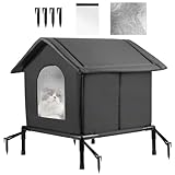 Katzenhaus Für Draußen, Wasserdichter Katzenhaus Outdoor Winterfest Isoliert,...