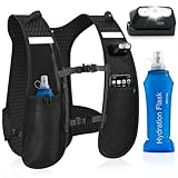 Nextyu Laufweste Damen und Herren, Trinkweste mit Trinkflasche Soft 500ML &...