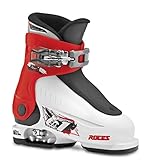 Roces Kinder Skischuhe Idea Up Größenverstellbar, White-Red-Black, 25/29,...