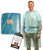 ADEBO Medical® PP+PE Schutzkittel Einweg Kittel 10 Stk (120x140cm) Optimaler...