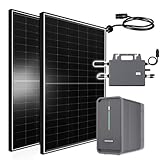 Balkonkraftwerk 1170W Solaranlage mit Speicher Marstek 2240W, 800W TSUN Micro...