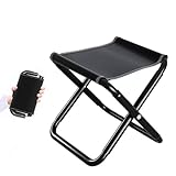 Jinfanshurich Klapphocker Schwarz, 150 KG Belastbar Campinghocker Faltbar,...