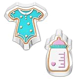 Apausvcm 2 Stk Baby Ausstechformen,Edelstahl Babyparty Ausstecher,Baby Shower...