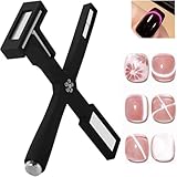 Nagelmagnet Set, Multifunktionaler Kreuz-Katzenaugen-Magnet für Nägel mit...