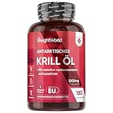 Antarktisches Krillöl Weichkapseln - 1200mg pro Portion - Liefert Omega 3, DHA,...