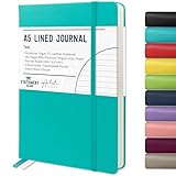 STATIONERY ISLAND Notizbuch A5 Liniert, Journal Hardcover mit 120 g/m² Dickem...