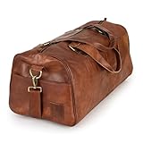 Berliner Bags Weekender Oslo Reisetasche aus Leder Damen Herren Braun Groß 45l...