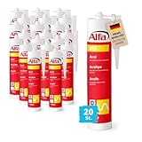 20x Alfa Acryl-Dichtstoff 310 ml weiß Profi-Qualität universelle Anwendung,...