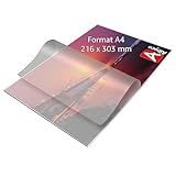 Albyco Laminierfolien, Laminiertaschen - Format A4, 216x303 mm - Dicke 2x80...