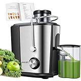 Juilist Entsafter Gemüse und Obst, 600W Juicer mit Großer Einfüllschacht (65...