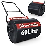 ONBEST Profi Rasenwalze – 60 Liter – befüllbar mit Sand oder Wasser –...