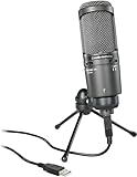 Audio-Technica AT2020USB+USB Kondensatormikrofon mit Richtcharakteristik Niere...