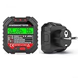 Steckdosenprüfgerät, HT107D Elektroskop SockelTester Power Polarity Detector...