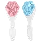 COMNICO 2 Stück Manuelle Gesichtsschrubber Silikon Gesichtsreinigungsbürste...