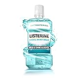 LISTERINE Cool Mint Mild 500 ml, antibakterielle Mundspülung mit ätherischen...