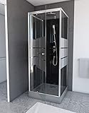 MARWELL Komplettdusche Fertigdusche Dusy 80 x 80 x 225 cm - komplett Set inkl....