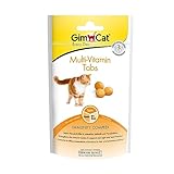 GimCat Multi-Vitamin Tabs - Funktionaler Katzensnack unterstützt Immunsystem,...