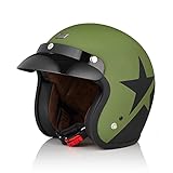 ORIGINE Offener Motorrad Jethelm ECE Zugelassener Roller Helm mit Sonnenblende