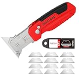 Mustbau Professionelles Klappmesser, Universalmesser mit 10 zusätzlichen...