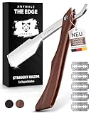 ANYMALE Rasiermesser 'The Edge' - Griff aus Sandelholz - Rasiermesser mit...