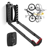 monTEK Schwenkbare Fahrrad Wandhalterung, Fahrradhalterung Wand ohne schweres...