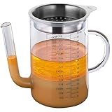 Küchenprofi Fett-Trennkanne 1 Liter, Aus Glas & Rostfreiem Edelstahl,...