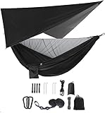Camping Hängematten Set, Einzel Doppel Hängematte, Moskitonetz, Insektennetz,...