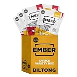 Ember Snacks – Biltong Beef Jerky (10 x 25g Variety) Proteinreich,...