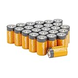 Amazon Basics Allzweck-Alkali-Batterien vom Typ D (Monozellen), 1,5 V, 5 Jahre...
