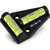 MINIC Kreuzwasserwaage - Wasserwaage klein - Strapazierfähig und Bruchsicher -...