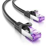 deleyCON 3,0m CAT7 Netzwerkkabel - 10 Gigabit - RJ45 Patchkabel Ethernet Kabel...